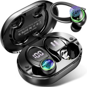 Auriculares Inalámbricos Deportivos, Auriculares Bluetooth 5.3 con HD Mic, 50H