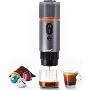 CONQUECO Cafetera Portátil con Cápsula de Espresso - 12V