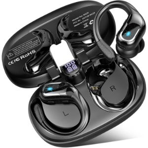 Auriculares Inalambricos Deportivos, 75H, Bluetooth 5.3 con 4 HD Micro