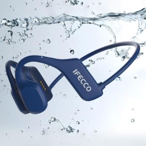 IFECCO Auriculares de Conducción ósea Bluetooth 5.2 - Auriculares de Natación IP68