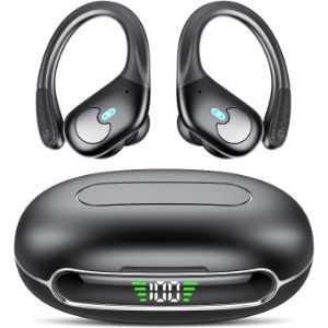 IKT Auriculares Inalambricos Deportivos, Auriculares Inalambricos Bluetooth 5.3 con 4 mics