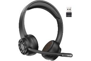 Foto de auriculares con micrófono