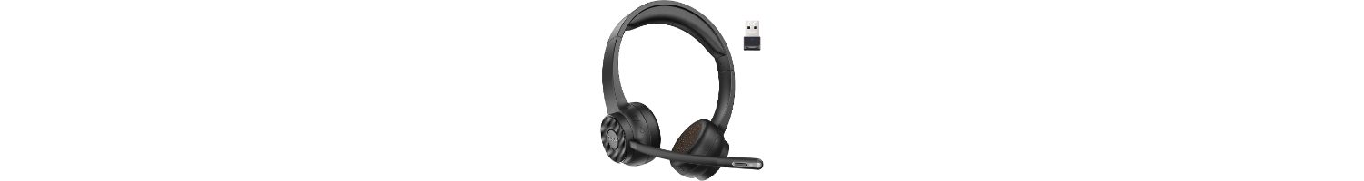 Foto de auriculares con micrófono