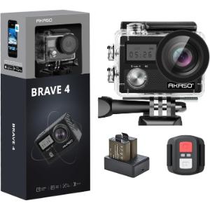 AKASO Brave 4 Cámara Deportiva 4K 20MP WiFi 5xZoom Camara de Accion