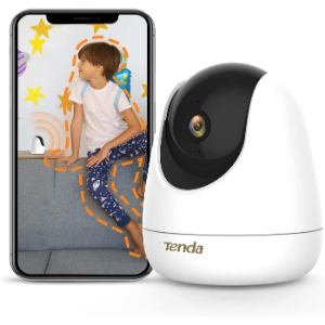 Tenda Camara Vigilancia WiFi Interior - 2K 4MP para Bebé Perro