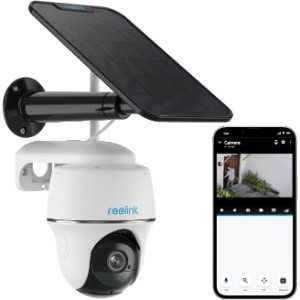 Reolink 2K Camara Vigilancia WiFi Exterior Bateria Solar, Argus PT-4MP