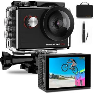 Apexcam Pro Cámara Deportiva 4K 20MP EIS WiFi Action Camera Cámara subacuática