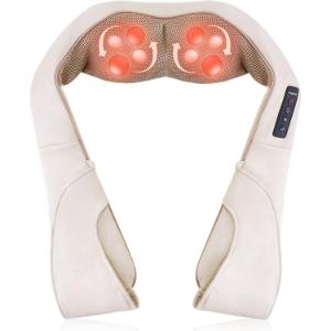 Masajeador de cuello y hombros con calor, Masajeador Cervical eléctrico Shiatsu