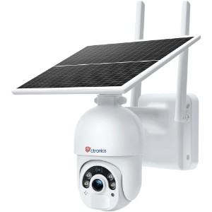 Ctronics Camara de Vigilancia WiFi Exterior Solar con 10000mAh