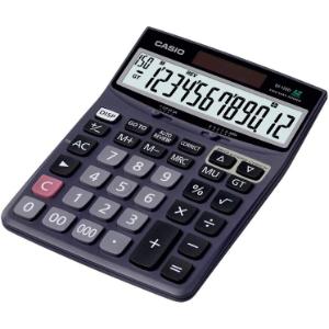 Casio DJ-120D - calculadoras (Escritorio, Calculadora básica, Negro, De plástico, LR44)