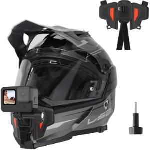 TELESIN Soporte para casco de moto Mento para GoPro Hero