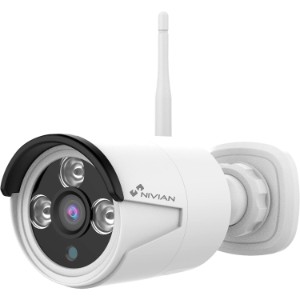 Nivian cámara Bullet WiFi 2K-Visión Nocturna-Apta para Interior y Exterior IP66