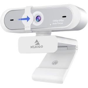 NexiGo 60FPS 1080P Webcam con Enfoque Automático, Micrófonos Duales