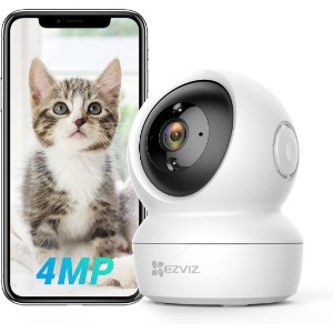 EZVIZ Cámara Vigilancia WiFi Interior 360º, 2K+ Camara Vigilancia Bebe, Visión