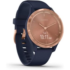 Garmin vívomove 3S, Smartwatch híbrido con pantalla oculta 39 mm, Azul y Rose Gold