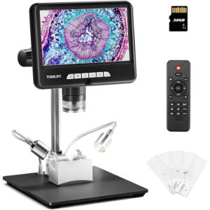 TOMLOV DM401 Pro 2K Microscopio Digital 1200X, 7"