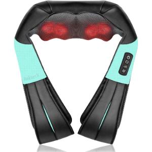 Nekteck 3D masajeador cervical y espalda con calor relajante, shiatsu de tejido profundo