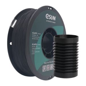 eSUN Filamento TPE Flexible 1.75mm, Alta Elasticidad, Precisión 0.05mm, 1KG, Negro