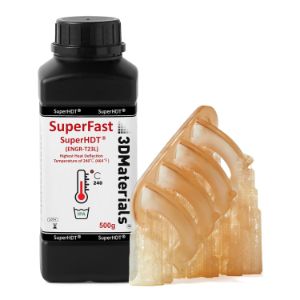 SuperHDT Resina para impresora 3D, temperatura más alta de desviación del calor 240°C, 500g, Ámbar