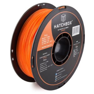 HATCHBOX 1.75 mm naranja PLA 3d – 1 kg Spool (2.2 lbs.) – Precisión 0.05 mm