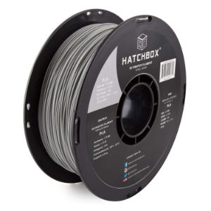 HATCHBOX 3d PLA - Precisión 0,05 mm, bobina de 1 kg, 1,75 mm, Gris