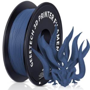 Geeetech matte PLA filament, Impresora 3D 1kg Carrete, Precisión 0.03 mm,Azul