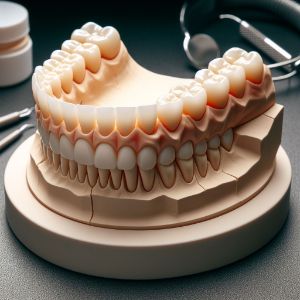 Foto de odontología digital con compuesto firme